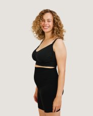 CARRIWELL Mateřská a kojící podprsenka Push Up s gelovou kosticí - ČERNÁ