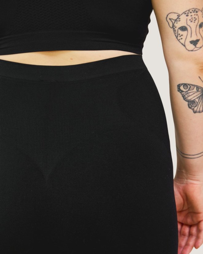CARRIWELL Těhotenské podpůrné šortky ČERNÉ - Velikost: XL